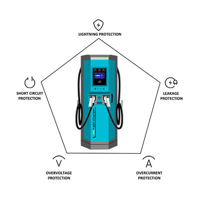 240 kW Ausgangsleistung EV-Ladegerät EVSE EV-Ladegerät mit IP55/1k10-Schutzniveau
